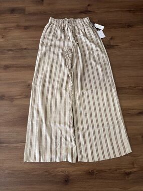 BWT 1.STATE Summer Spritz Striped Wide-Leg Pants. Size XS